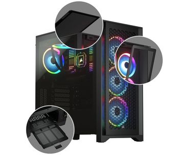 CAJA SEMITORRE ATX 4000D AIRFLOW TG BLACK CORSAIR