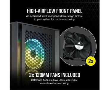 CAJA SEMITORRE ATX 4000D AIRFLOW TG BLACK CORSAIR