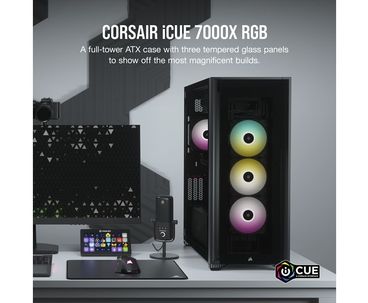 CAJA TORRE ATX ICUE 7000X RGB TG BLACK CORSAIR