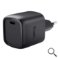 CARGADOR PARED/VIAJE USB-C 30W MAXO NEGRO TRUST