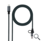 CABLE USB 3.2 GEN2x2 20Gbps 5A 100W, USB-C+USB-A/M a USB-C/M 3 M NEGRO NANOCABLE