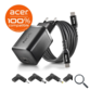 CARGADOR PARED GaN + CABLE 1.5 M USB-C + 4 CLAVIJAS ACER 65W NEGRO NGS