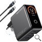 CARGADOR PARED 140W 3xUSB-C/USB-C + CABLE USB-C NEGRO VENTION