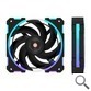VENTILADOR AUXILIAR A-RGB 120MM V12 NEGRO COOLBOX